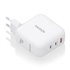 Cargador GaN 140W, 2xUSB-C PD3.1 QC4.0, 1xUSB-A QC3.0, Blanco