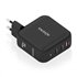 Cargador GaN 140W, 2xUSB-C PD3.1 QC4.0, 1xUSB-A QC3.0, Negro