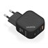 Cargador GaN 65W, 2xUSB-C PD3.0 QC4.0, 1xUSB-A QC3.0, Negro