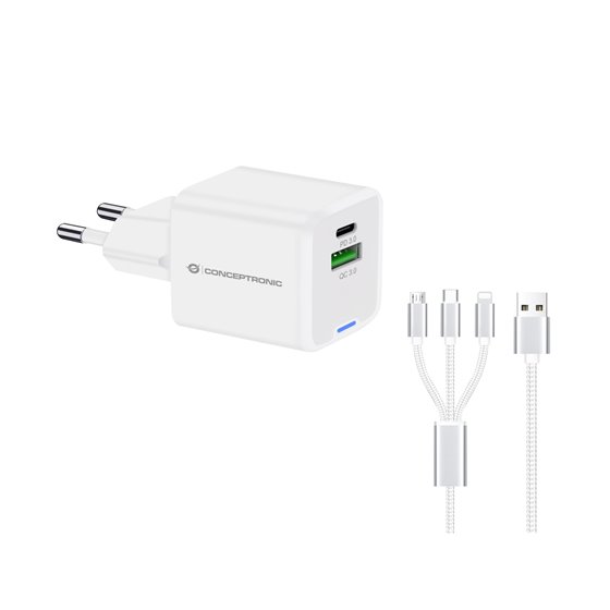 ALTHEA16W cargador de dispositivo móvil Universal Blanco Corriente alterna Carga rápida Interior