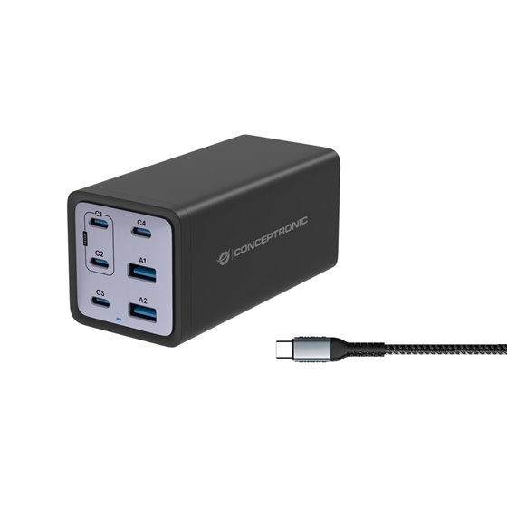 OZUL06BE cargador de dispositivo móvil Universal Negro Corriente alterna Carga rápida Interior
