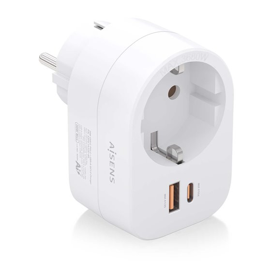 ASPS-1A1C06-W cargador de dispositivo móvil Universal Blanco Corriente alterna Carga rápida Interior