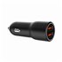 TA-UC-A2QC36-CAR-01 cargador de dispositivo móvil Teléfono móvil, Smartphone Negro Encendedor de cigarrillos Carga rápida Auto