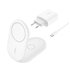 BoostCharge Auriculares, Smartphone Blanco USB Cargador inalámbrico Carga rápida Interior