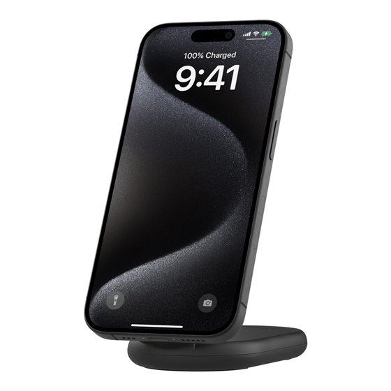 BoostCharge Auriculares, Smartphone Negro USB Cargador inalámbrico Carga rápida Interior