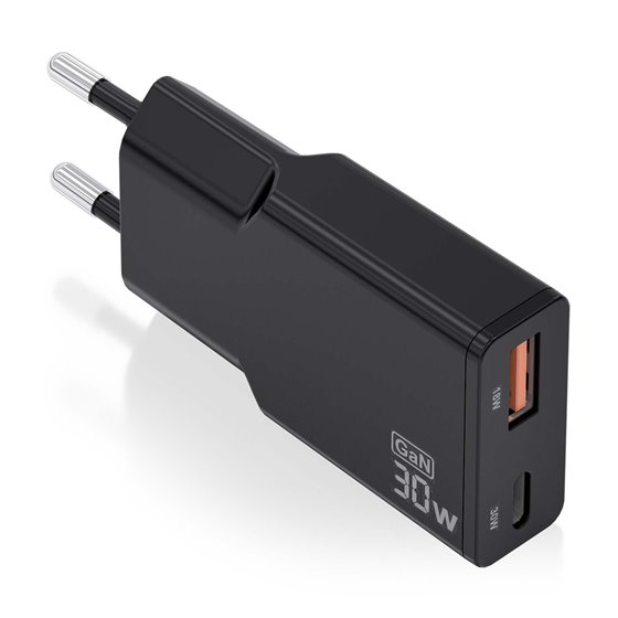 ASCH-30W2P047-BK cargador de dispositivo móvil Cámara digital, MP3, MP4, Teléfono móvil, Navegante, Portátil, Consola de juegos 