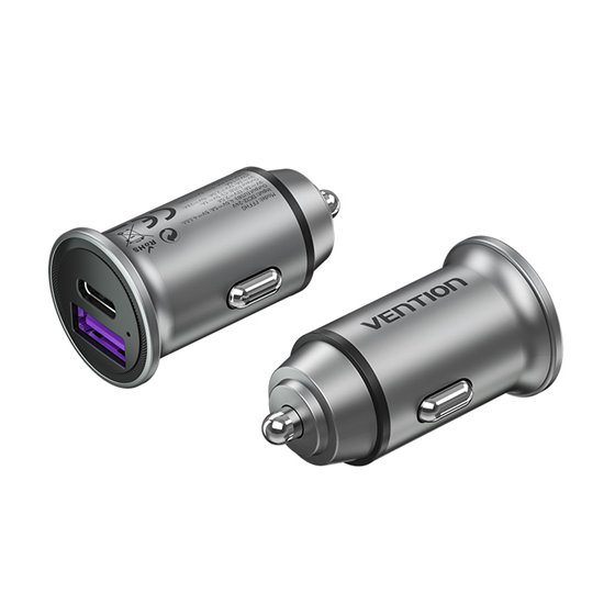 Cargador de Coche FFFH0/ 1xUSB-Tipo C/ 1xUSB/ 30W