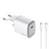 UPTC1USBC45WCTC cargador de dispositivo móvil Smartphone, Tableta Blanco Corriente alterna, USB Carga rápida Interior