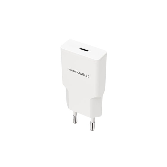 Cargador USB-C/PD 20W, Blanco