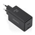 Cargador GaN 65W, 2xUSB-C PD3.0 QC4.0, Negro