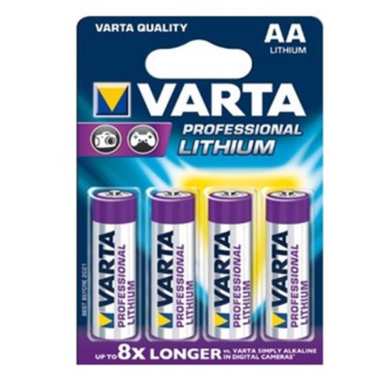 4x AA Lithium Batería de un solo uso Litio