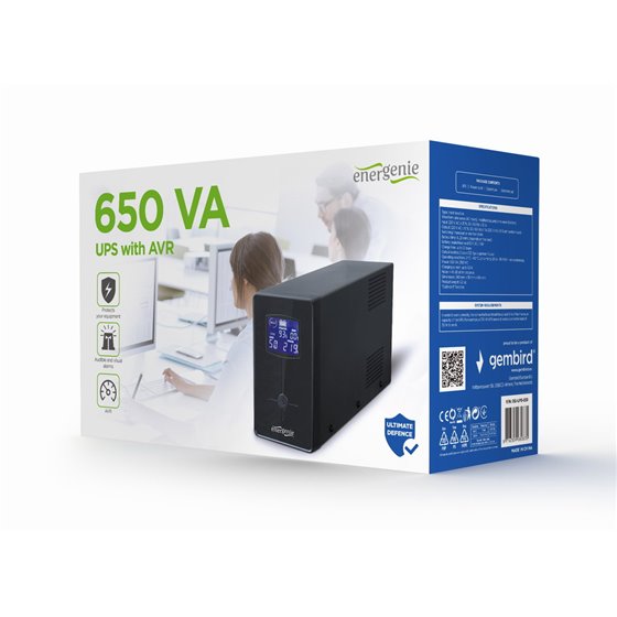 EG-UPS-031 sistema de alimentación ininterrumpida (UPS) 0,65 kVA 390 W 3 salidas AC