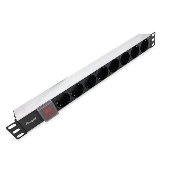 333293 unidad de distribución de energía (PDU) 8 salidas AC 1U Negro, Plata
