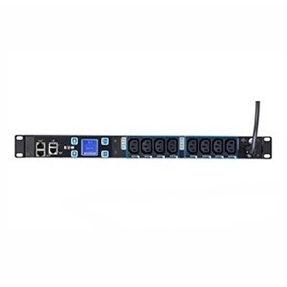 EMIH02 unidad de distribución de energía (PDU) 8 salidas AC 1U Negro