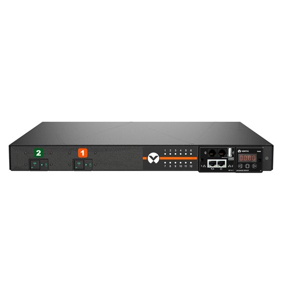VP59100 unidad de distribución de energía (PDU) 12 salidas AC 1U Negro
