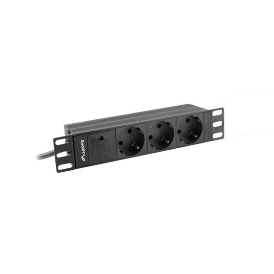 PDU-03F-0200-IEC-BK unidad de distribución de energía (PDU) 1U