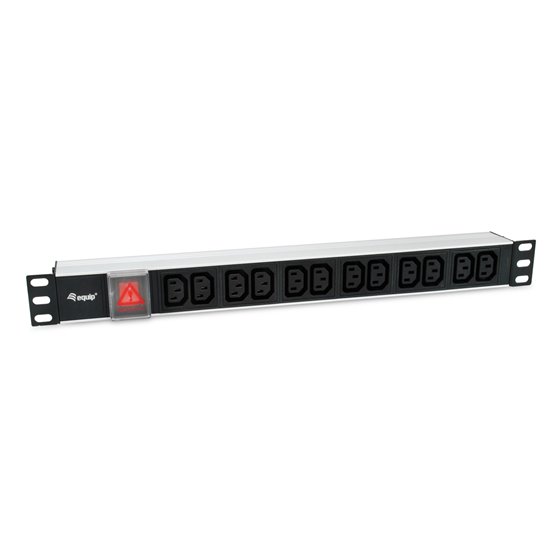 333318 unidad de distribución de energía (PDU) 12 salidas AC 1U Negro, Plata