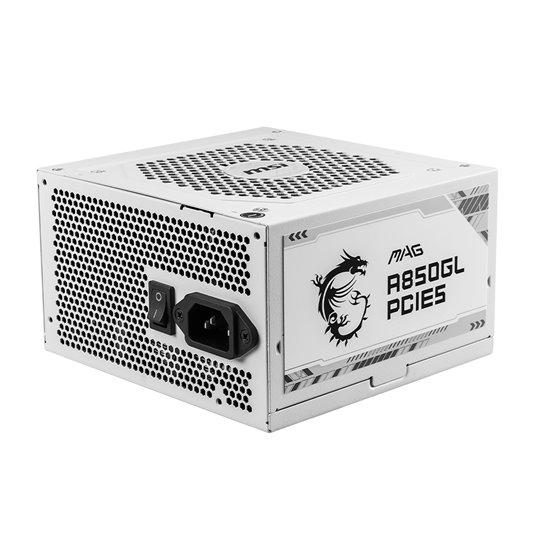 MAG A850GL PCIE5 WHITE unidad de fuente de alimentación 850 W 20+4 pin ATX ATX Blanco