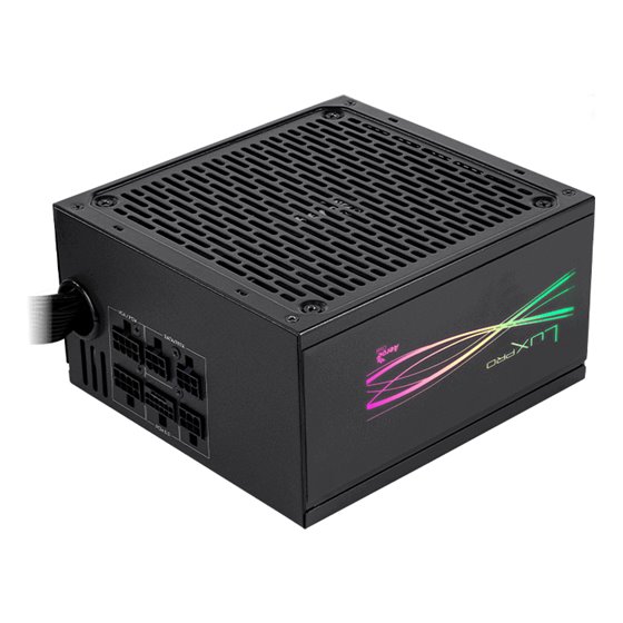 LUXPRORGB650M unidad de fuente de alimentación 650 W 20+4 pin ATX ATX Negro