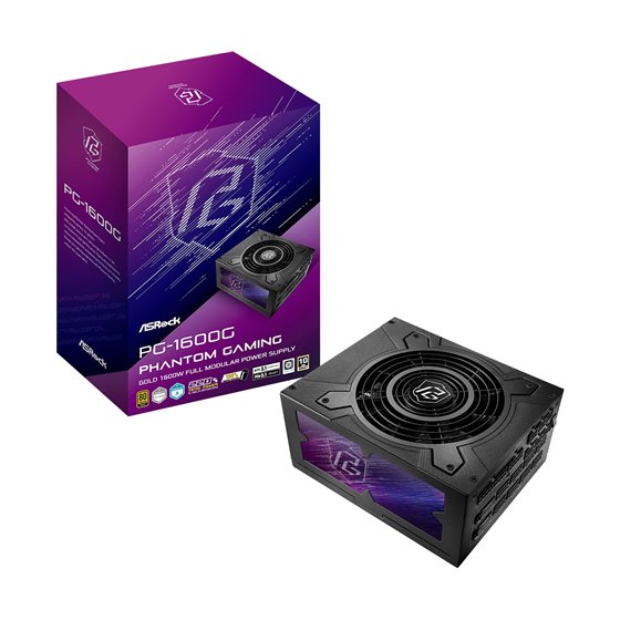 Phantom Gaming PG-1600G unidad de fuente de alimentación 1600 W 20+4 pin ATX ATX Negro