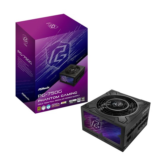 Phantom Gaming PG-750G unidad de fuente de alimentación 750 W 20+4 pin ATX ATX Negro