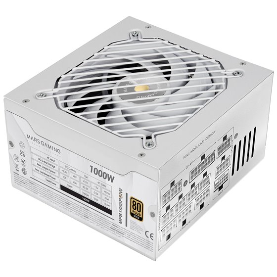 MPB1000PSIW unidad de fuente de alimentación 1000 W 24-pin ATX ATX Blanco