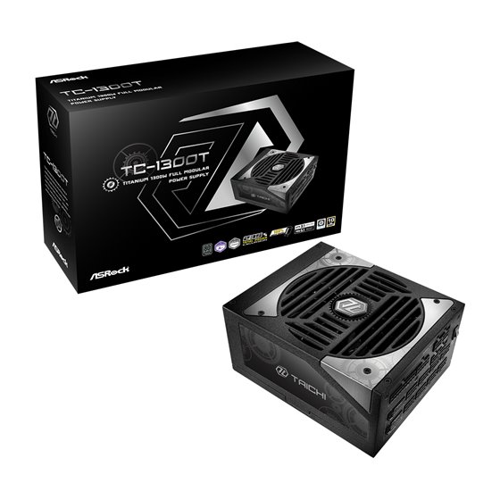 Taichi TC-1300T unidad de fuente de alimentación 1300 W 20+4 pin ATX ATX Negro