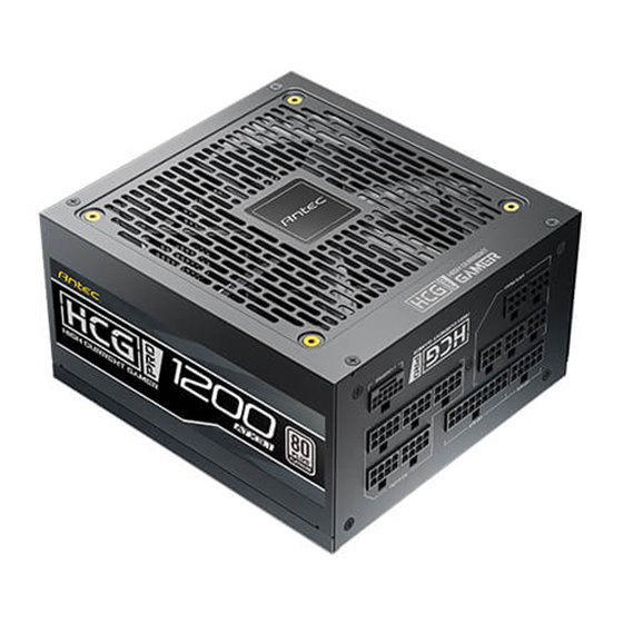HIGH CURRENT GAMER HCG1200 PRO Platinum ATX 3.1 unidad de fuente de alimentación 1200 W 20+4 pin ATX Negro