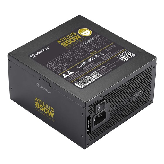 Fuente de Alimentación ATX Atilius 3.1 Black 850W Gold
