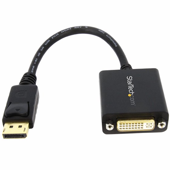 Adaptador de Vídeo DisplayPort a DVI - Conversor DP - Hasta 1920x1200 - Convertidor Pasivo Externo