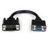 Adaptador Conversor de 20cm DVI-I a VGA - DVI-I Macho - HD15 Hembra - Cable Convertidor Negro