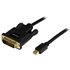 Cable de 3m Adaptador de Vídeo Mini DisplayPort a DVI-D - Conversor Pasivo - 1920x1200 - Negro