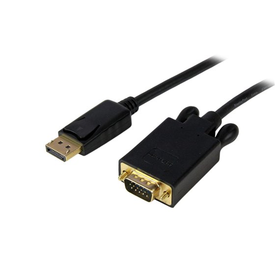 Cable de 1,8m DisplayPort a VGA - Cable Adaptador Activo de DisplayPort a VGA - Vídeo 1080p - Cable de Monitor DP a VGA - Conver
