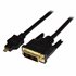 Cable de 1m Adaptador Conversor Micro HDMI a DVI-D para Tablet y Teléfono Móvil - Convertidor de Vídeo para Dispositivos Micro H