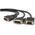 Cable de 1,8m Multiplicador de Vídeo DVI-I Macho a DVI-D Macho y HD15 VGA Macho para Monitor - Splitter
