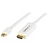 Cable Conversor Mini DisplayPort a HDMI de 2m - Color Blanco - Ultra HD 4K