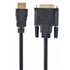 1.8m, HDMI/DVI, M/M 1,8 m DVI-D Negro