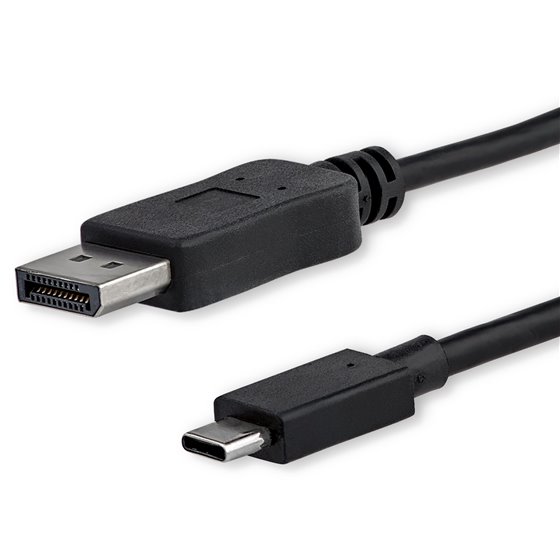 Cable 1m USB C a DisplayPort 1.2 de 4K a 60Hz - Adaptador Convertidor USB Tipo C a DisplayPort - HBR2 - Conversor USBC con Modo 