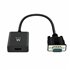 EW9866 adaptador de cable de vídeo 0,202 m VGA (D-Sub) HDMI + 3.5mm Negro