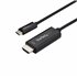 Cable de 3m USB C a HDMI - Cable Adaptador de Vídeo USB Tipo C a HDMI 2.0 4K de 60Hz - Compatible con Thunderbolt 3 - Portátil a