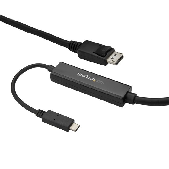 Cable 3m USB C a DisplayPort 1.2 de 4K a 60Hz - Adaptador Convertidor USB Tipo C a DisplayPort - HBR2 - Conversor USBC con Modo 
