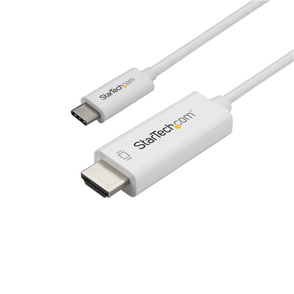 Cable de 1m USB C a HDMI - Cable Adaptador de Vídeo USB Tipo C a HDMI 2.0 4K de 60Hz - Compatible con Thunderbolt 3 - Portátil a