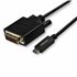 Cable Adaptador de 3m USB-C a DVI 1920 x 1200 - Negro - Cable USB Tipo C a DVI - Cable Conversor de Vídeo USBC