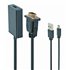 A-VGA-HDMI-01 adaptador de cable de vídeo 0,15 m HDMI tipo A (Estándar) VGA (D-Sub) Negro