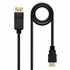 Cable conversor DISPLAYPORT a HDMI, DP/M - HDMI/M, Negro, 3.0 M