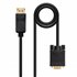 Cable conversor DISPLAYPORT a VGA, DP/M - VGA/M, Negro, 5.0 M