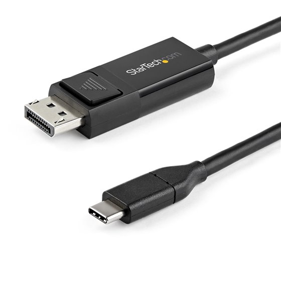 Cable de 1m USB C a DisplayPort 1.2 de 4K a 60Hz - Cable Adaptador de Vídeo Bidireccional DP a USB-C o USB-C a DP Reversible - H