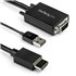 Cable de 2m Adaptador VGA a HDMI - Alimentado por USB - 1080p