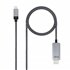 10.15.5103 adaptador de cable de vídeo 3 m USB Tipo C HDMI Aluminio, Negro