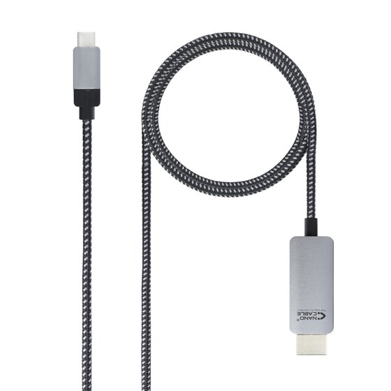10.15.5103 adaptador de cable de vídeo 3 m USB Tipo C HDMI Aluminio, Negro